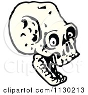 Cartoon Of A Laughing Skull 2 Royalty Free Vector Clipart