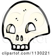 Cartoon Of A Skull 8 Royalty Free Vector Clipart
