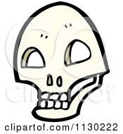 Cartoon Of A Skull 9 Royalty Free Vector Clipart