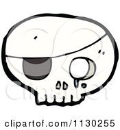 Cartoon Of A Pirate Skull 2 Royalty Free Vector Clipart