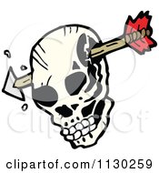 Poster, Art Print Of Skull With An Arrow 6