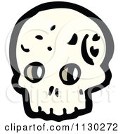 Cartoon Of A Skull 13 Royalty Free Vector Clipart