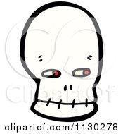 Cartoon Of A Skull 1 Royalty Free Vector Clipart
