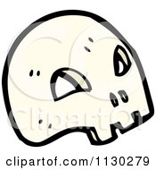 Cartoon Of A Skull 2 Royalty Free Vector Clipart
