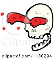 Poster, Art Print Of Skull Spurting Blood 1