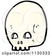 Cartoon Of A Skull 5 Royalty Free Vector Clipart