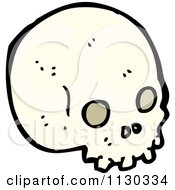 Cartoon Of A Skull 6 Royalty Free Vector Clipart