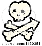 Poster, Art Print Of Skull And Crossbones With Arrow