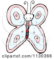 Cartoon Of A Skull Bug Butterfly 2 Royalty Free Vector Clipart
