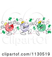 Poster, Art Print Of Christmas Ornament Characters Dancing