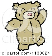 Cartoon Of A Teddy Bear 3 Royalty Free Vector Clipart