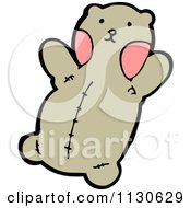 Cartoon Of A Teddy Bear 1 Royalty Free Vector Clipart