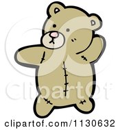 Cartoon Of A Teddy Bear 9 Royalty Free Vector Clipart
