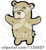 Cartoon Of A Standing Bear Royalty Free Vector Clipart