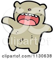 Cartoon Of A Screaming Bear 2 Royalty Free Vector Clipart