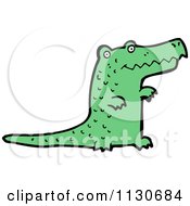Poster, Art Print Of Green Crocodile 3
