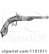 Poster, Art Print Of Retro Vintage Black And White Feminine Pistol