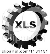 Grayscale Xls Gear Cog Icon