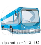 Poster, Art Print Of Blue Tour Bus