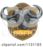 Poster, Art Print Of African Cape Buffalo Hunting Trophy Head