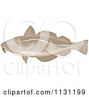 Poster, Art Print Of Retro Atlantic Cod Fish