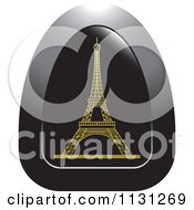 Clipart Of An Eiffel Tower Icon 4 Royalty Free Vector Illustration by Lal Perera