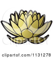 Poster, Art Print Of Golden Lotus Flower