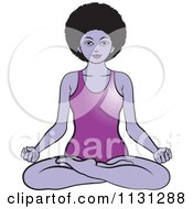 Poster, Art Print Of Black Woman Meditating In A Body Suit