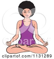 Poster, Art Print Of African American Woman Meditating 1