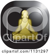 Poster, Art Print Of Yoga Woman Meditating Icon 3