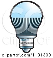 Clipart Of A LED Light Bulb Royalty Free Vector Illustration