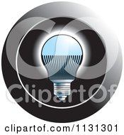 Clipart Of A LED Light Bulb Icon Royalty Free Vector Illustration