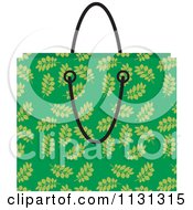 Green Floral Shopping Bag