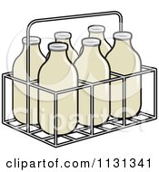 Poster, Art Print Of Case Of Milk Bottles