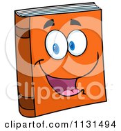 Poster, Art Print Of Happy Orange Book Mascot