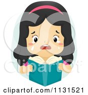 Poster, Art Print Of Crying Girl Reading A Sad Book