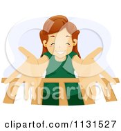 Poster, Art Print Of Happy Mother Reaching Down Into A Baby Crib