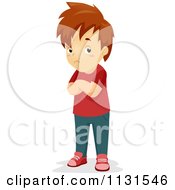 Poster, Art Print Of Stubborn Unconvinced Boy With Folded Arms