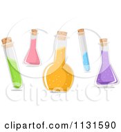 Poster, Art Print Of Test Tubes And Bottles With Chemicals