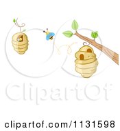 Poster, Art Print Of Bee Hive Frame With Copyspace 2