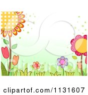 Poster, Art Print Of Spring Time Background With Flowers And Grass