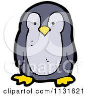 Cartoon Of A Penguin Bird 1 Royalty Free Vector Clipart