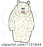 Cartoon Of A White Polar Bear 1 Royalty Free Vector Clipart