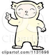 Cartoon Of A Kid In A Bear Costume Royalty Free Vector Clipart