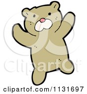 Cartoon Of A Cute Brown Bear Royalty Free Vector Clipart