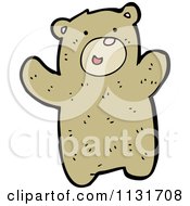 Cartoon Of A Brown Bear Royalty Free Vector Clipart