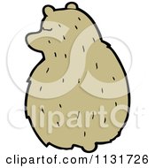 Cartoon Of A Sitting Hamster 3 Royalty Free Vector Clipart by lineartestpilot