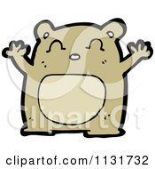 Cartoon Of A Cute Brown Bear 2 Royalty Free Vector Clipart