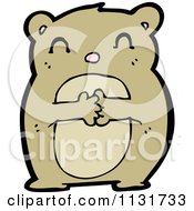 Cartoon Of A Cute Brown Bear 3 Royalty Free Vector Clipart