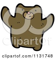 Cartoon Of A Brown Bear Royalty Free Vector Clipart